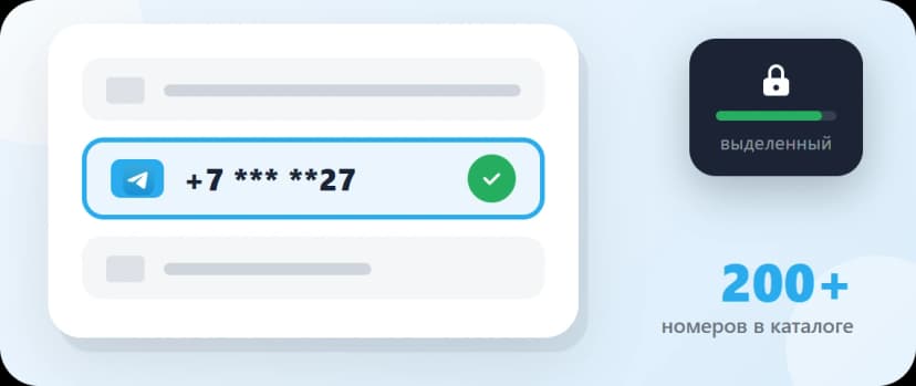 Выберите номер телефона для ТГ — виртуальный номер Telegram